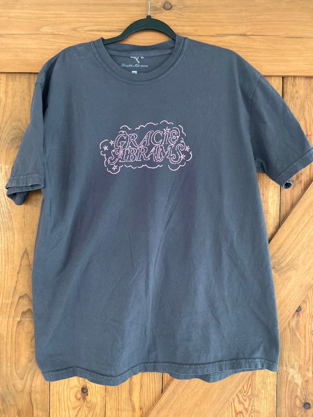 GRACIE ABRAMS Do You Miss Us? Tour Tee 2024 Gray And Pink Sz XL The Secret of Us